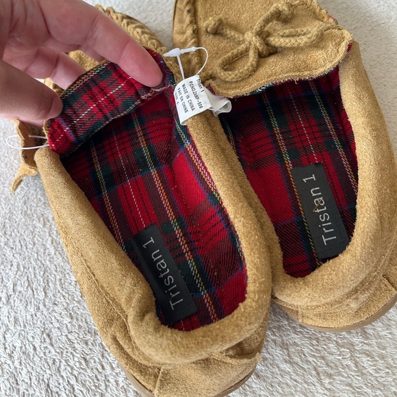 NWT Genuine Suede Moccasin Slippers 6 - Picture 14 of 14